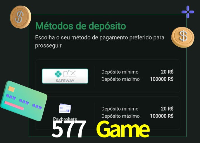 O cassino 577 Game oferece uma grande variedade de métodos de pagamento